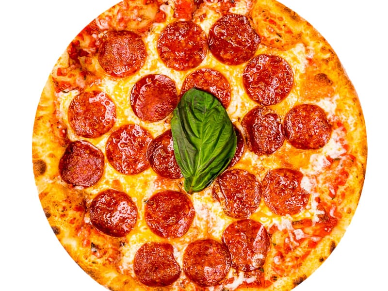 Pepperoni Pizza, Cheese, pepperoni and pizza sauce, Sufraq Karachi