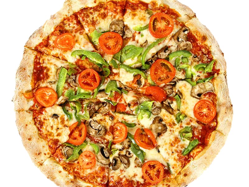 Veggie Lover Pizza, Cheese, all vegetables (capsicum, onion, tomato, olives & mushroom) with pizza sauce, Sufraq Karachi